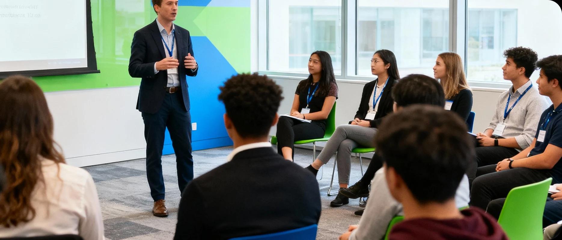 Students in hands-on workshop