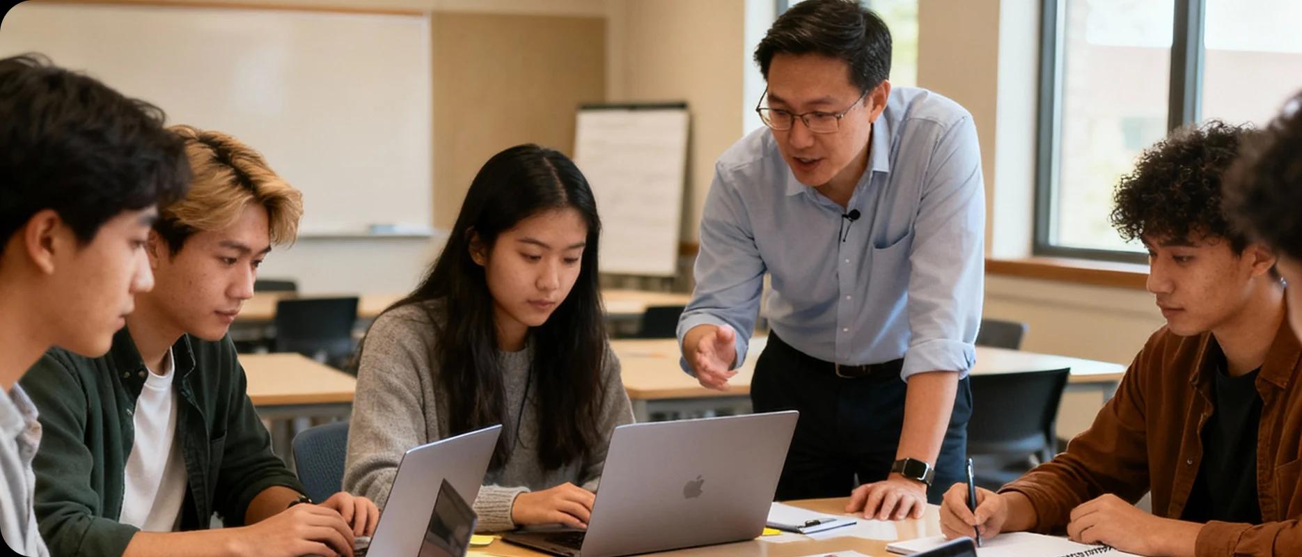 Students in industry exposure session